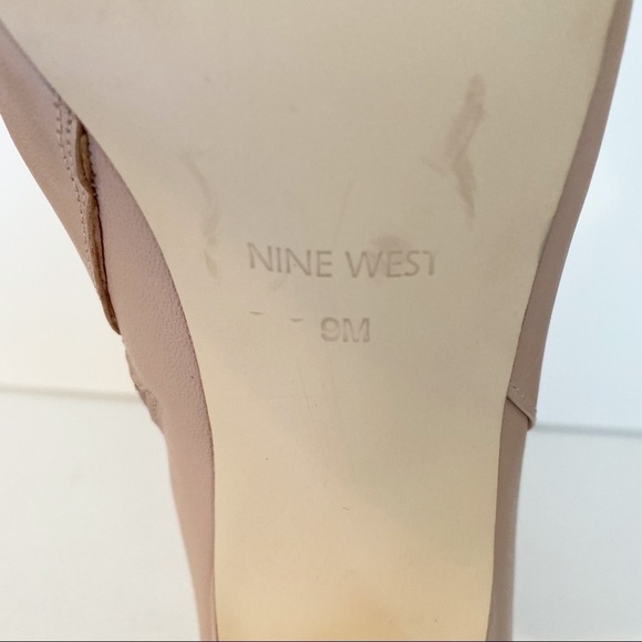 Nine West Quitit Light Natural Pearl Trim Ankle Boots - 9 - Picture 15 of 16